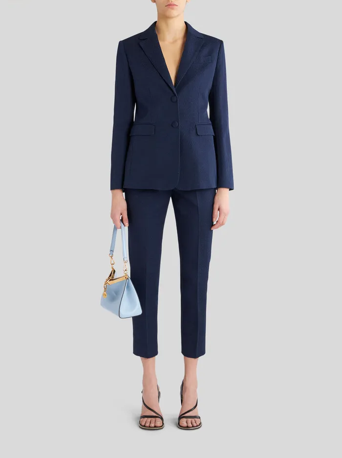 Women Cotton Jacket With Striped Lining Etro Jackets
