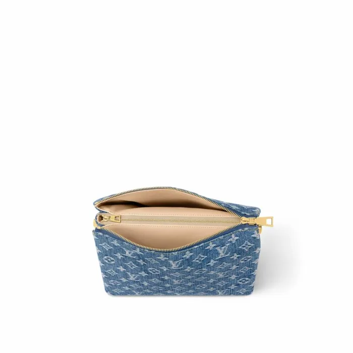 Women Coussin Bag Louis Vuitton Louis Vuitton M24564 Coussin PM Denim Blue 8211 Louis Vuitton Handbag Store
