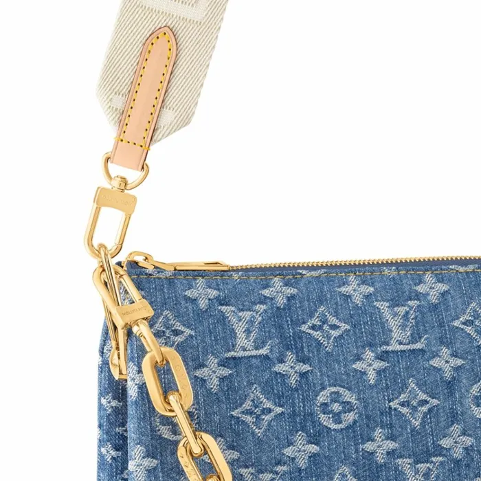 Women Coussin Bag Louis Vuitton Louis Vuitton M24564 Coussin PM Denim Blue 8211 Louis Vuitton Handbag Store