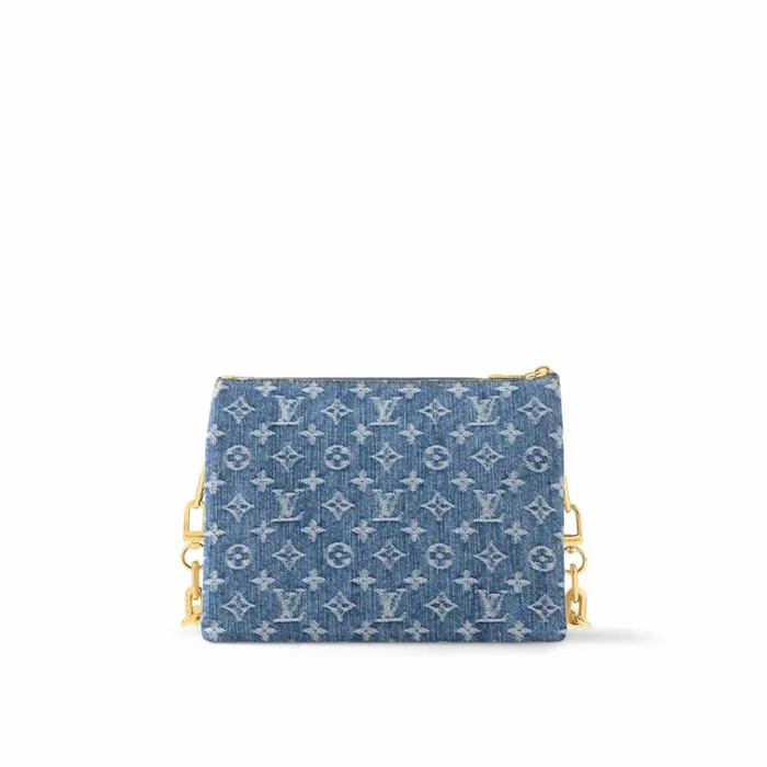 Women Coussin Bag Louis Vuitton Louis Vuitton M24564 Coussin PM Denim Blue 8211 Louis Vuitton Handbag Store