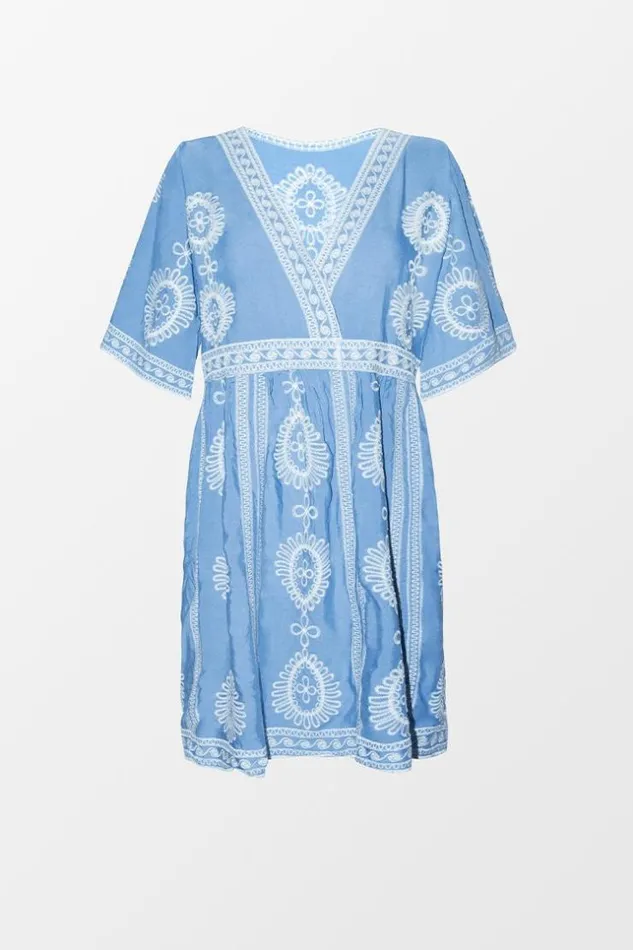 Women Cover Up Dresses Cupshe Shannon Crochet VNeck Cover Up Blue