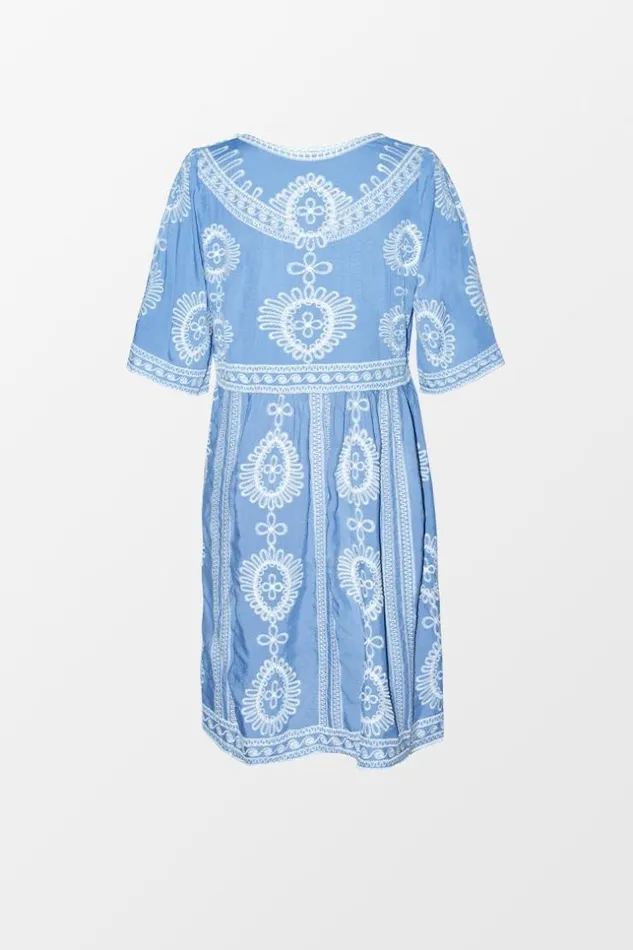 Women Cover Up Dresses Cupshe Shannon Crochet VNeck Cover Up Blue