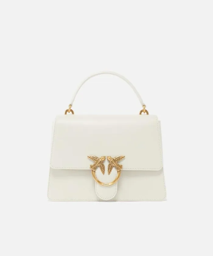 Women Crossbody Bags Pinko Classic Love Bag One Top Handle Light Simply Whitewhiteantique Gold Women Crossbody Bags Pinko Classic Love Bag One Top Handle Light Simply Whitewhiteantique Gold
