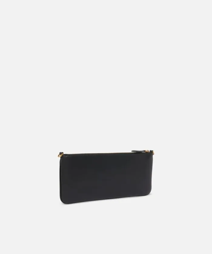 Women Crossbody Bags Pinko Horizontal Flat Bag In Leather Blackantique Gold Women Crossbody Bags Pinko Horizontal Flat Bag In Leather Blackantique Gold