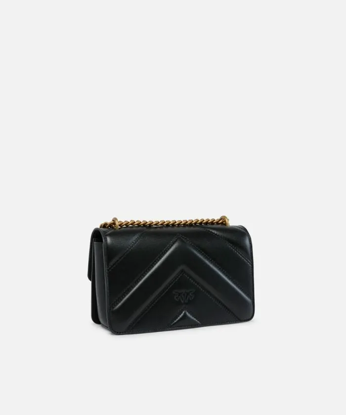 Women Crossbody Bags Pinko Love Bag Mini Chevronquilted Nappa Leather Crossbody Bag Blackantique Gold Women Crossbody Bags Pinko Love Bag Mini Chevronquilted Nappa Leather Crossbody Bag Blackantique Gold