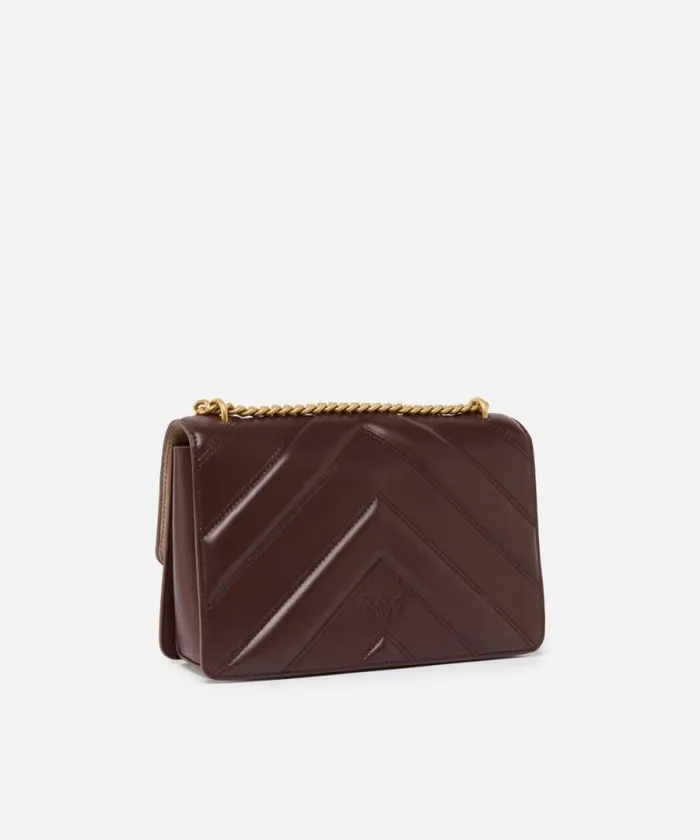 Women Crossbody Bags Pinko Love Bag Quilted Crossbody Bag With Chevron Motif And Logo Catawba Grapeantiquegold Women Crossbody Bags Pinko Love Bag Quilted Crossbody Bag With Chevron Motif And Logo Catawba Grapeantiquegold