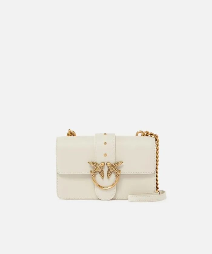 Women Crossbody Bags Pinko Mini Love Bag One Simply Whitewhiteantique Gold