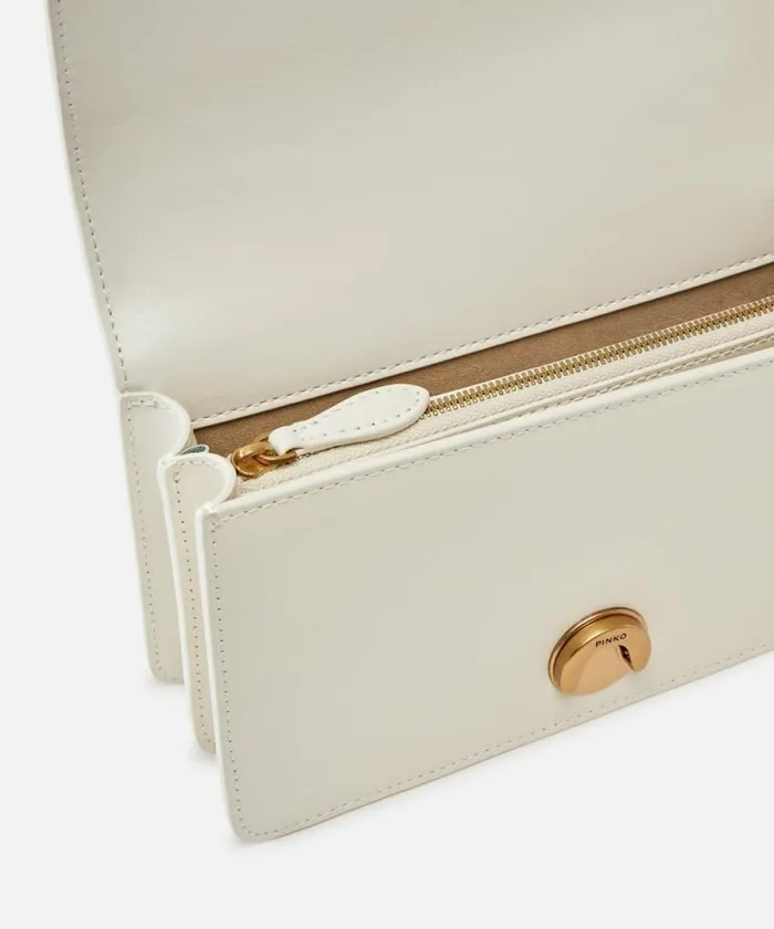 Women Crossbody Bags Pinko Mini Love Bag One Simply Whitewhiteantique Gold Women Crossbody Bags Pinko Mini Love Bag One Simply Whitewhiteantique Gold