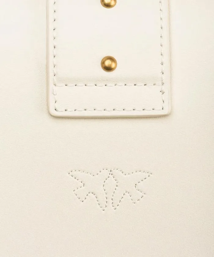 Women Crossbody Bags Pinko Mini Love Bag One Simply Whitewhiteantique Gold Women Crossbody Bags Pinko Mini Love Bag One Simply Whitewhiteantique Gold