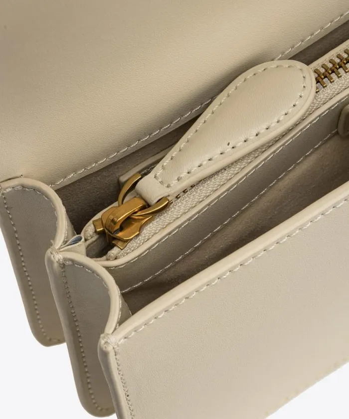 Women Crossbody Bags Pinko Mini Love Bag One Simply Whitewhiteantique Gold Women Crossbody Bags Pinko Mini Love Bag One Simply Whitewhiteantique Gold