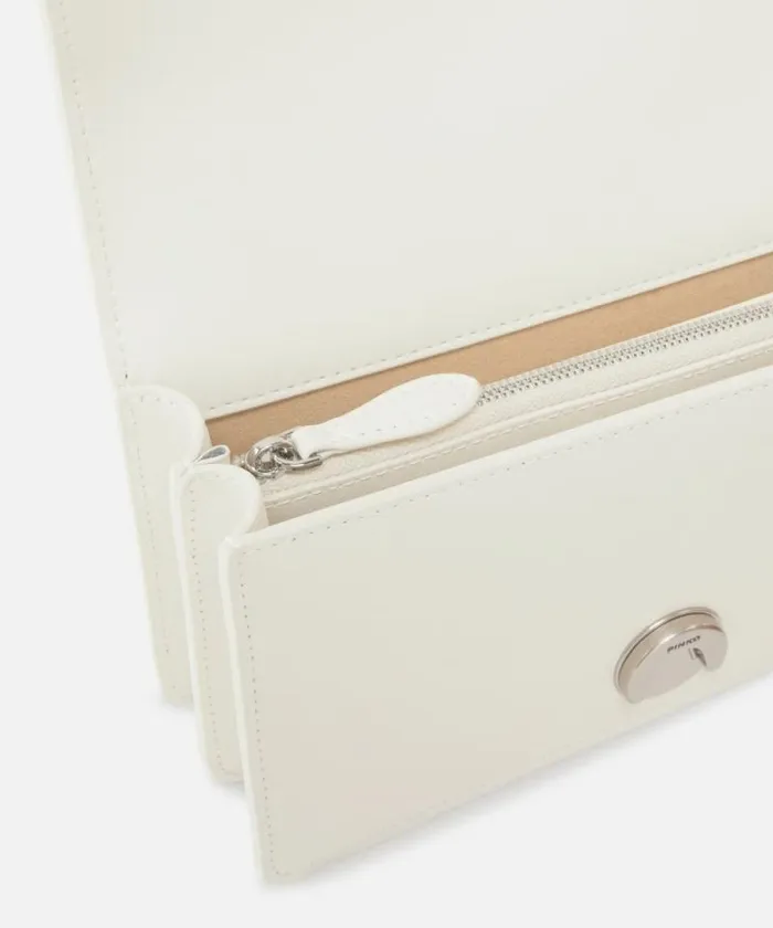 Women Crossbody Bags Pinko Mini Love Bag One Simply Whitewhiteold Silver Women Crossbody Bags Pinko Mini Love Bag One Simply Whitewhiteold Silver