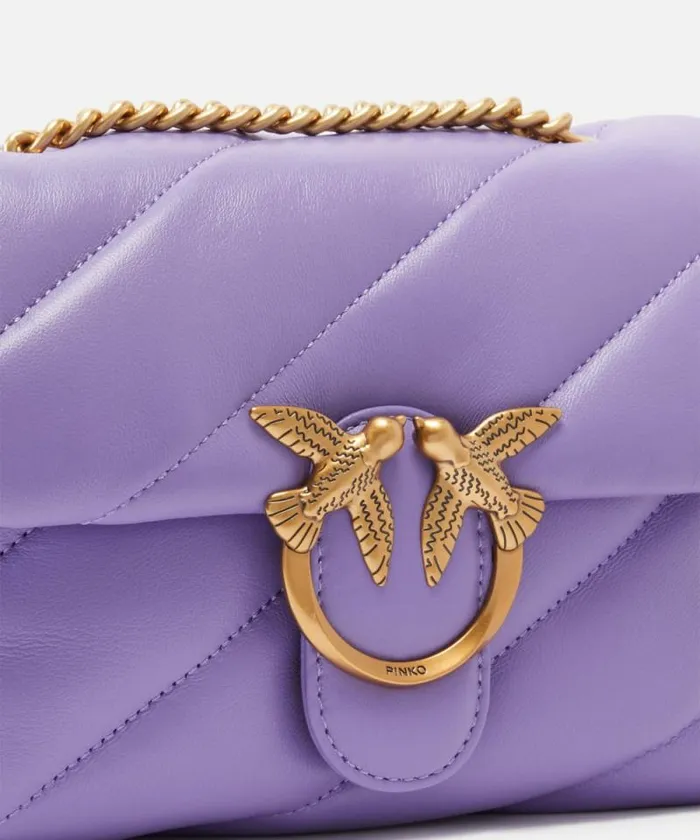 Women Crossbody Bags Pinko Mini Love Bag Puff Maxi Quilt Kashmir Purpleantiquegold Women Crossbody Bags Pinko Mini Love Bag Puff Maxi Quilt Kashmir Purpleantiquegold