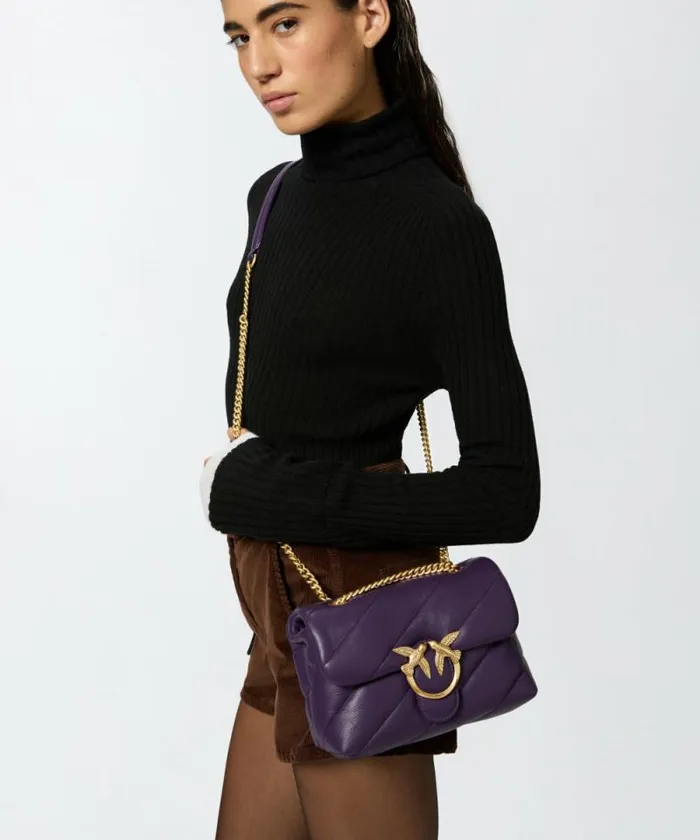 Women Crossbody Bags Pinko Mini Love Bag Puff Maxi Quilt Kashmir Purpleantiquegold Women Crossbody Bags Pinko Mini Love Bag Puff Maxi Quilt Kashmir Purpleantiquegold