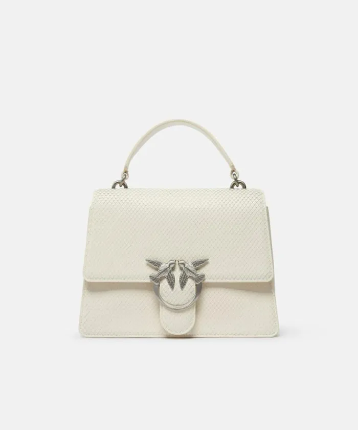 Women Crossbody Bags Pinko Pythonprint Love Bag Handbag Silk Whitebrushed Silver Women Crossbody Bags Pinko Pythonprint Love Bag Handbag Silk Whitebrushed Silver