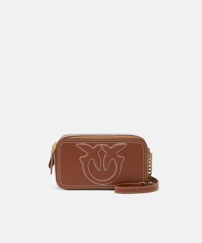 Women Crossbody Bags Pinko Small Crossbody Bag With Raised Love Birds Logo Tanantiquegold Women Crossbody Bags Pinko Small Crossbody Bag With Raised Love Birds Logo Tanantiquegold