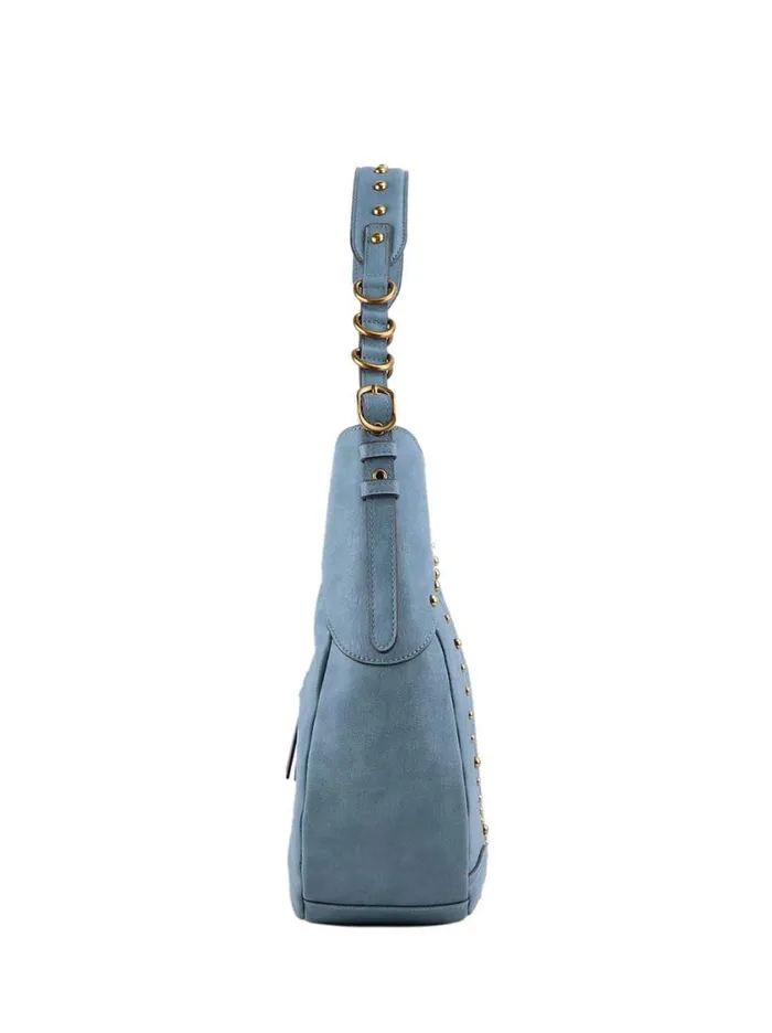 Women Crossbody Jessica Simpson Raven Large Hobo In Faded Jeans