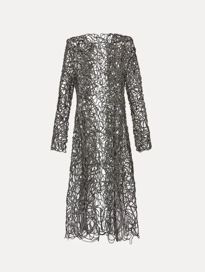 Women Crystal Embroidered Cord Coat Black Oscar De La Renta Jackets and Coats Women Crystal Embroidered Cord Coat Black Oscar De La Renta Jackets and Coats