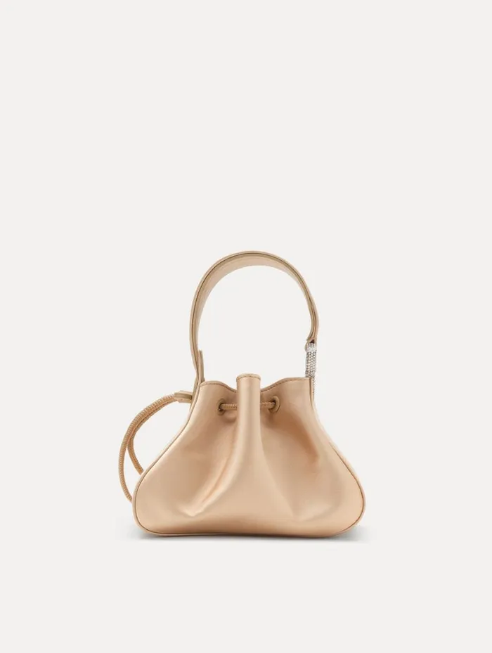 Women Crystal Pav Nano O Handle Bag Champagne Oscar De La Renta Handbags Women Crystal Pav Nano O Handle Bag Champagne Oscar De La Renta Handbags