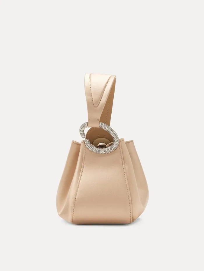 Women Crystal Pav Nano O Handle Bag Champagne Oscar De La Renta Handbags Women Crystal Pav Nano O Handle Bag Champagne Oscar De La Renta Handbags
