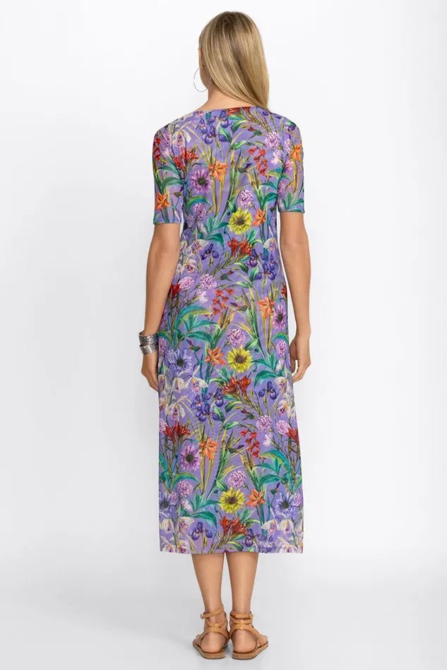 Women DAPHNE MESH MIDI DRESS Daphne Purple Johnny Was Dresses Women DAPHNE MESH MIDI DRESS Daphne Purple Johnny Was Dresses