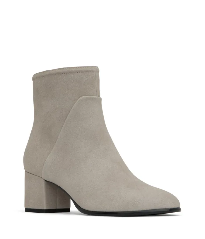Women Dea Vegan Mid Heel Boots Grey Matt and Nat Heels