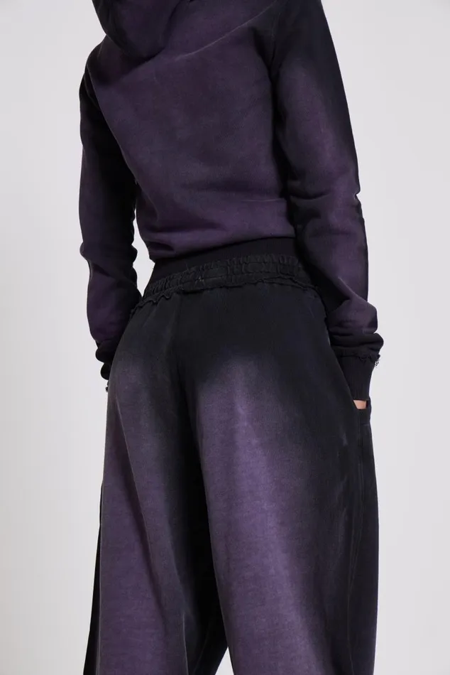 Women Deep Purple Fade Mini Monster Hoodie Jaded London Hoodies and Sweatshirts