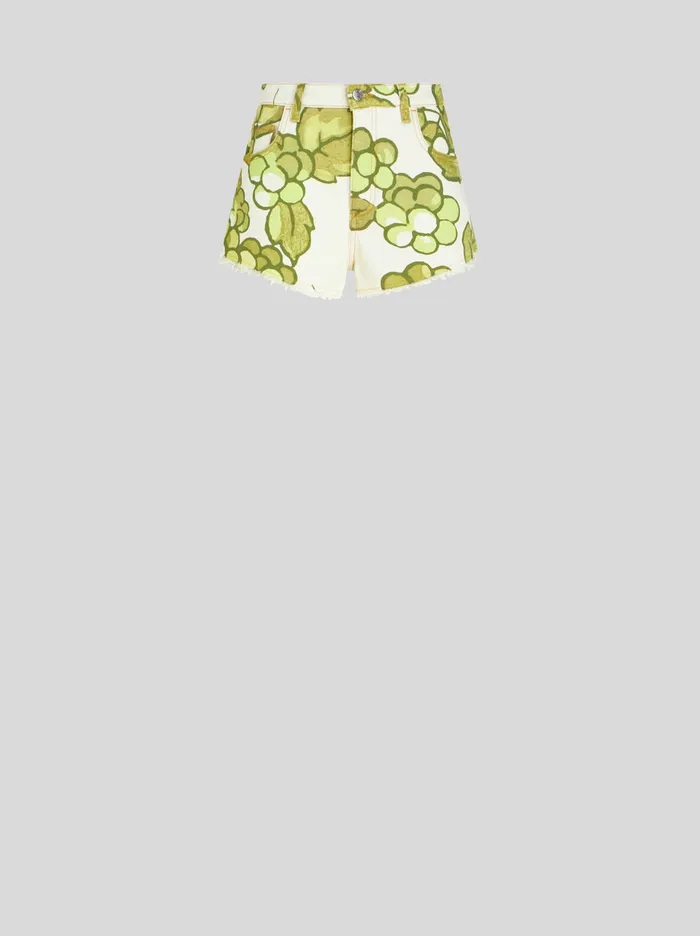 Women Denim Shorts Etro Trousers