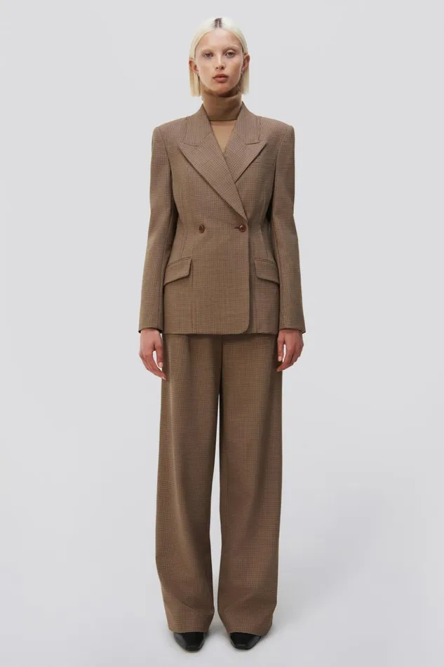Women Dorit Blazer Teak Jonathan Simkhai Jackets and Coats