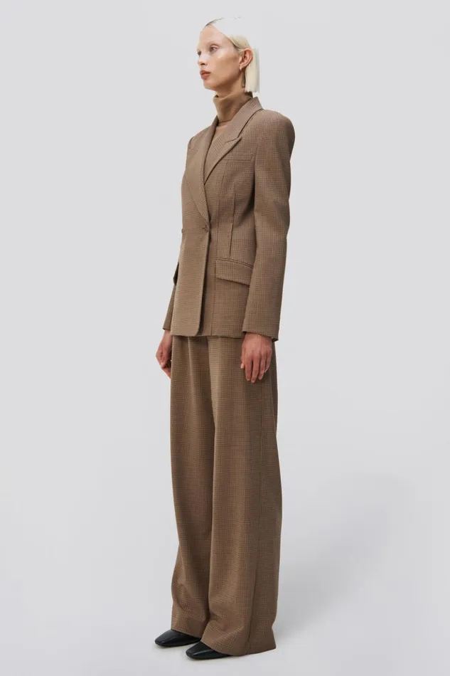 Women Dorit Blazer Teak Jonathan Simkhai Jackets and Coats