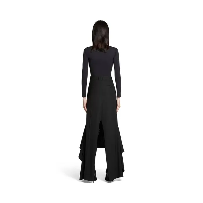 Women Dresses and Skirts Balenciaga Deconstructed Godet Skirt In Black