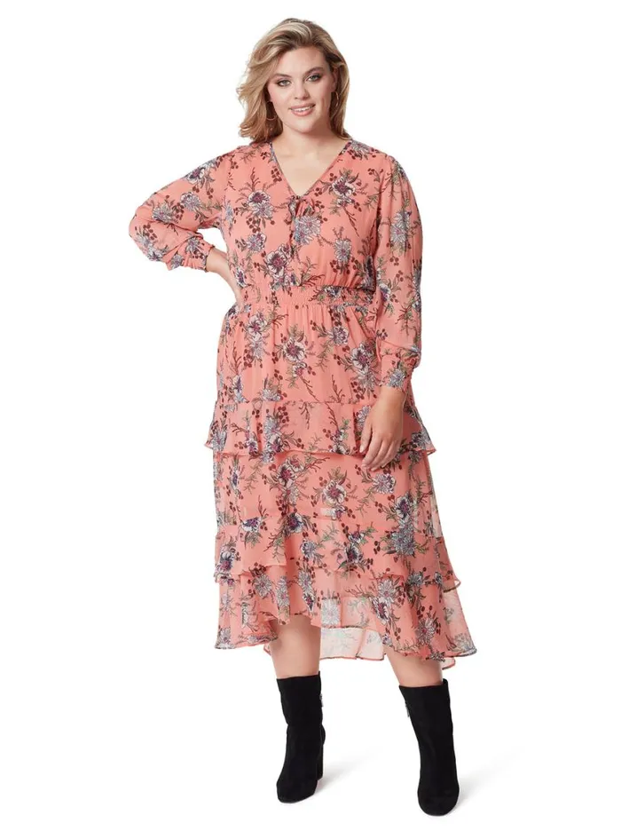 Women Dresses Jessica Simpson Harmony Maxi Dress In Floral Burst