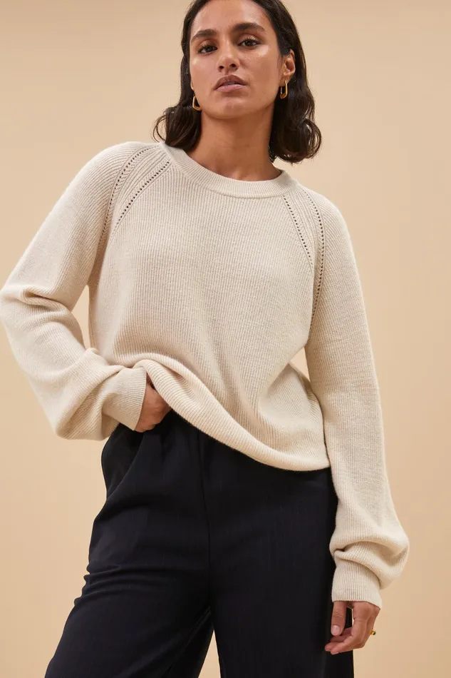 Women Duccio Pullover Chalk Bybar Pullovers