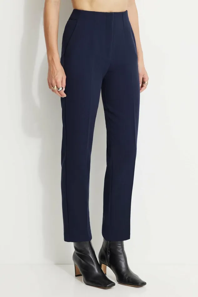 Women Dynamite Pants Emily Tailored Slim Ankle Pants Blue