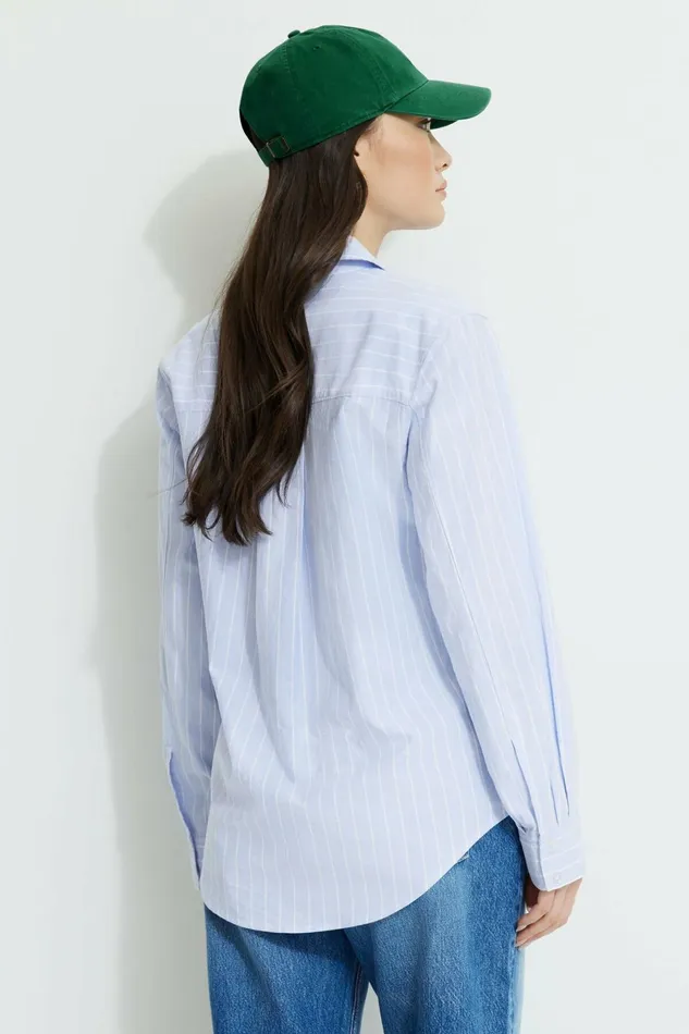 Women Dynamite Tops Sutton Shirt Blue