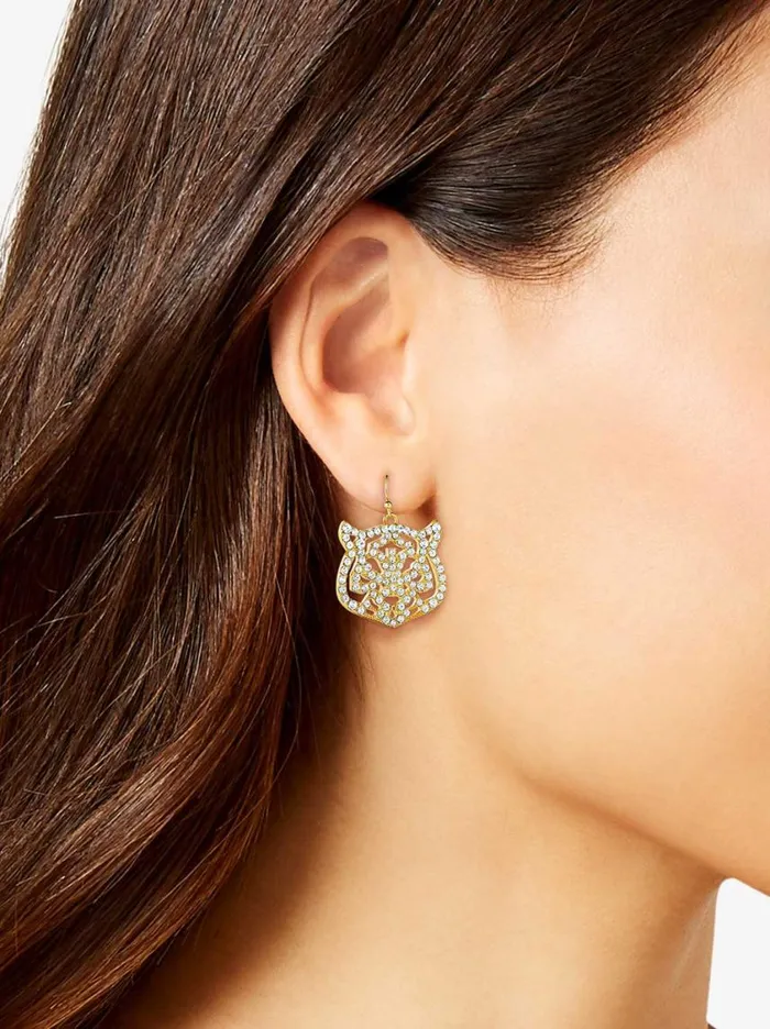 Women Earrings Jessica Simpson Tiger Drop Earrings