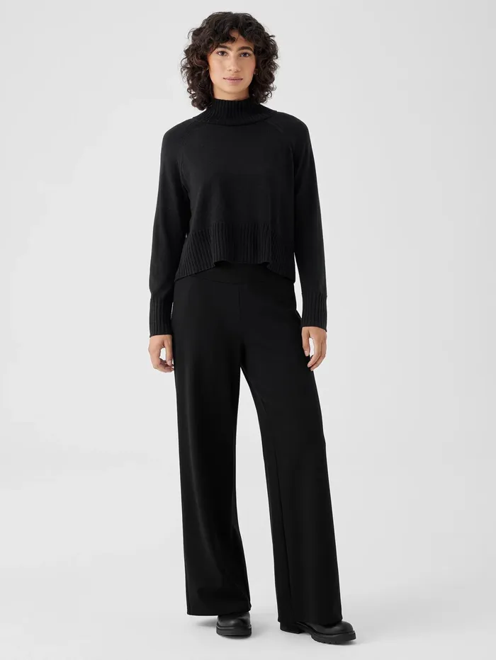 Women Eileen Fisher Pants Shorts and Jumpsuits Washable Flex Ponte HighWaisted Pant Black Women Eileen Fisher Pants Shorts and Jumpsuits Washable Flex Ponte HighWaisted Pant Black