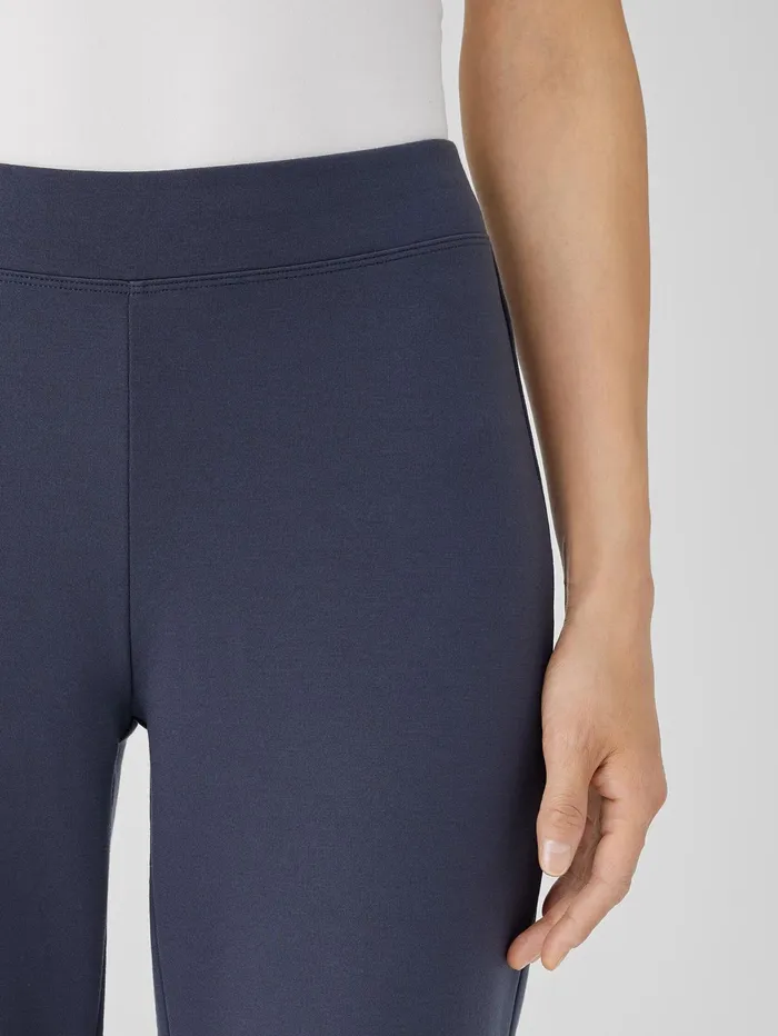 Women Eileen Fisher Pants Shorts and Jumpsuits Washable Flex Ponte Pant Ocean