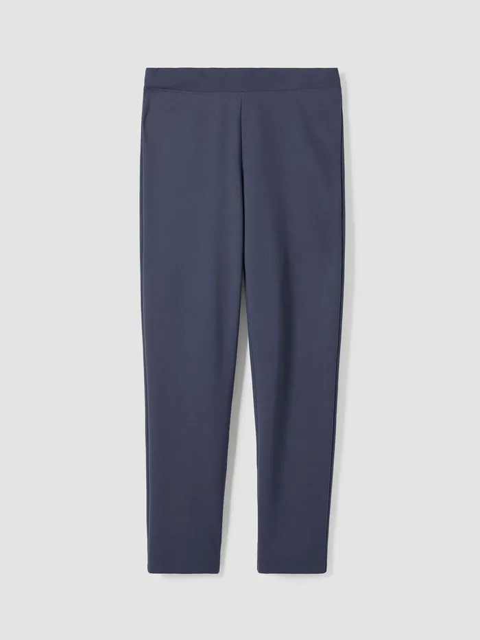 Women Eileen Fisher Pants Shorts and Jumpsuits Washable Flex Ponte Pant Ocean