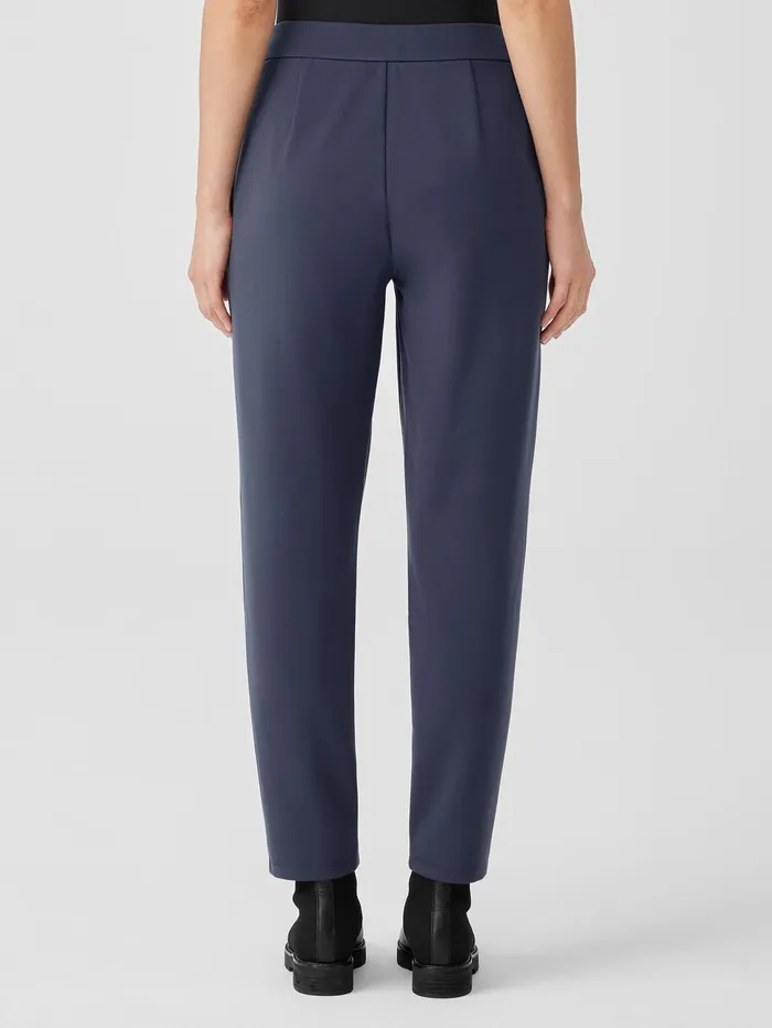 Women Eileen Fisher Pants Shorts and Jumpsuits Washable Flex Ponte Pintuck Pant Ocean