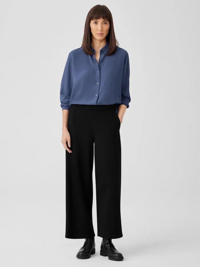 Women Eileen Fisher Pants Shorts and Jumpsuits Washable Flex Ponte WideLeg Pant Black Women Eileen Fisher Pants Shorts and Jumpsuits Washable Flex Ponte WideLeg Pant Black