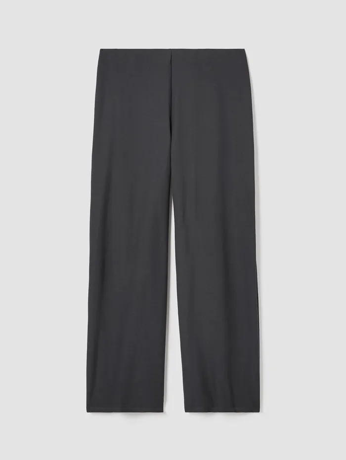 Women Eileen Fisher Pants Shorts and Jumpsuits Washable Stretch Crepe WideLeg Pant Graphite