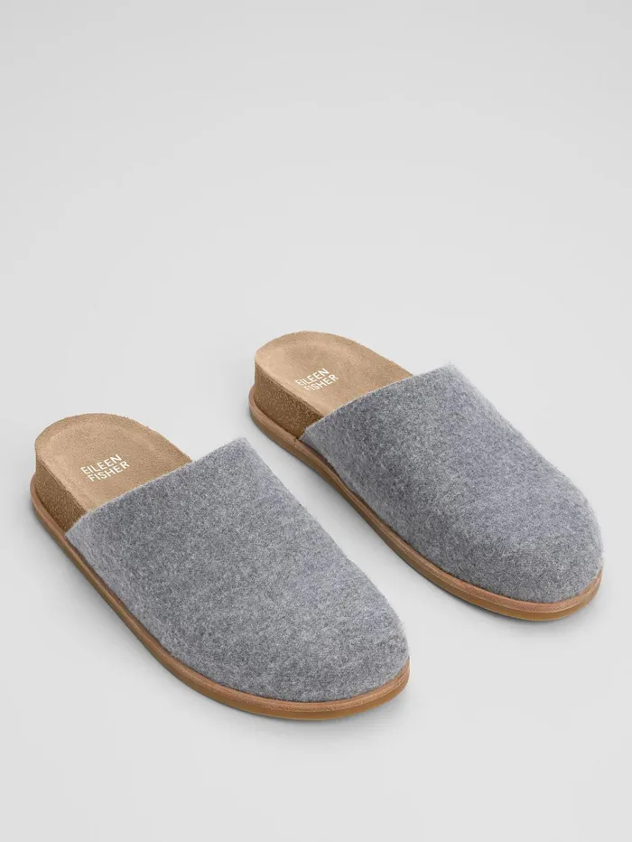 Women Eileen Fisher Shoes Bios Flannel Mule Moon