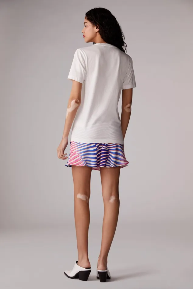 Women Fiorucci TShirts and Tops Cocktail Squiggle Logo TShirt White Women Fiorucci TShirts and Tops Cocktail Squiggle Logo TShirt White