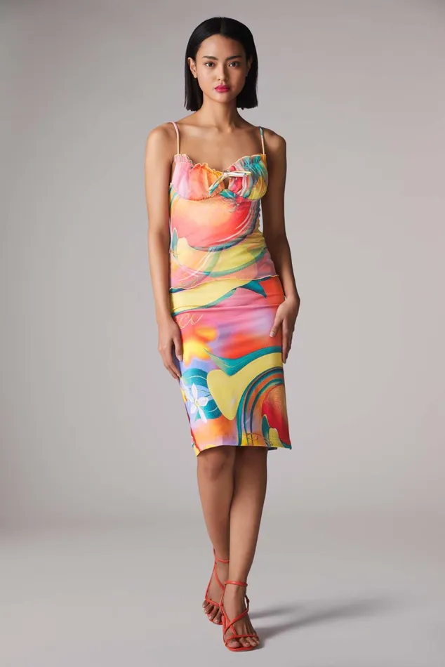 Women Fiorucci TShirts and Tops Fruity Print Balconette Top Multi
