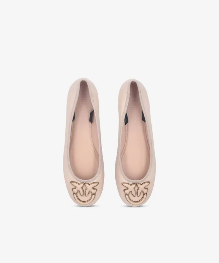 Women Flats Pinko Nappa Leather Ballerinas With Removable Ribbons Vexillum Purple Women Flats Pinko Nappa Leather Ballerinas With Removable Ribbons Vexillum Purple