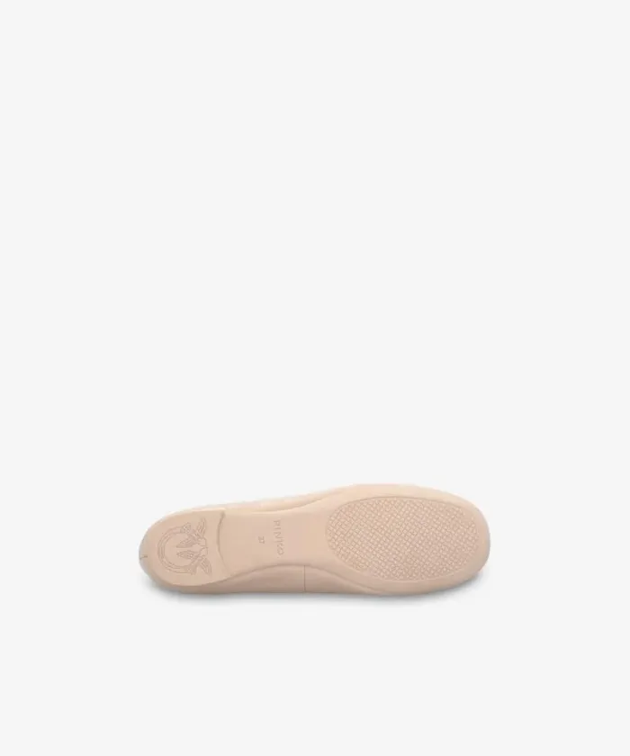 Women Flats Pinko Nappa Leather Ballerinas With Removable Ribbons Vexillum Purple Women Flats Pinko Nappa Leather Ballerinas With Removable Ribbons Vexillum Purple
