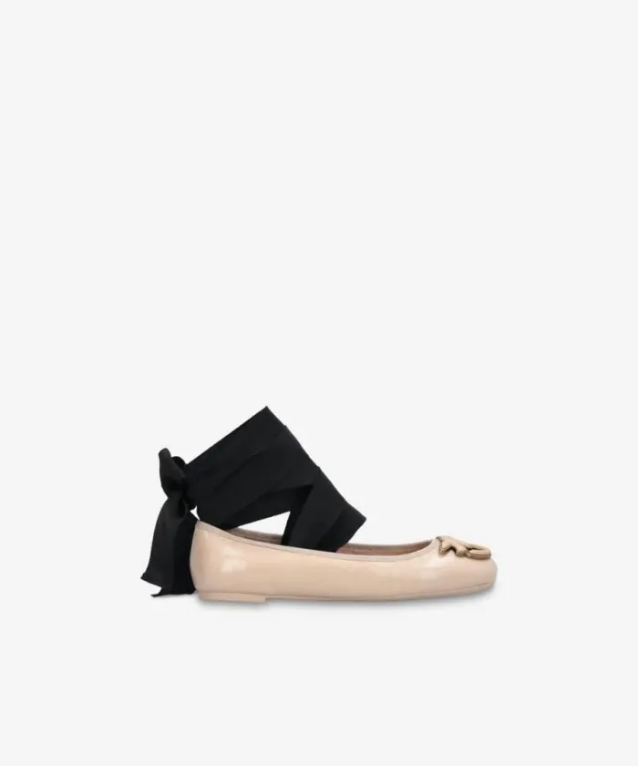 Women Flats Pinko Nappa Leather Ballerinas With Removable Ribbons Vexillum Purple Women Flats Pinko Nappa Leather Ballerinas With Removable Ribbons Vexillum Purple