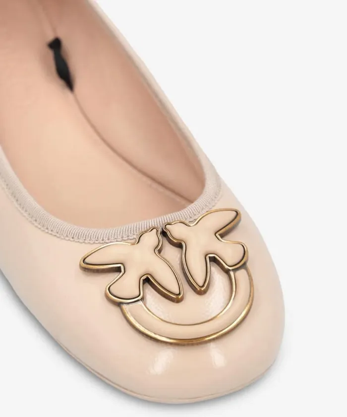 Women Flats Pinko Nappa Leather Ballerinas With Removable Ribbons Vexillum Purple Women Flats Pinko Nappa Leather Ballerinas With Removable Ribbons Vexillum Purple