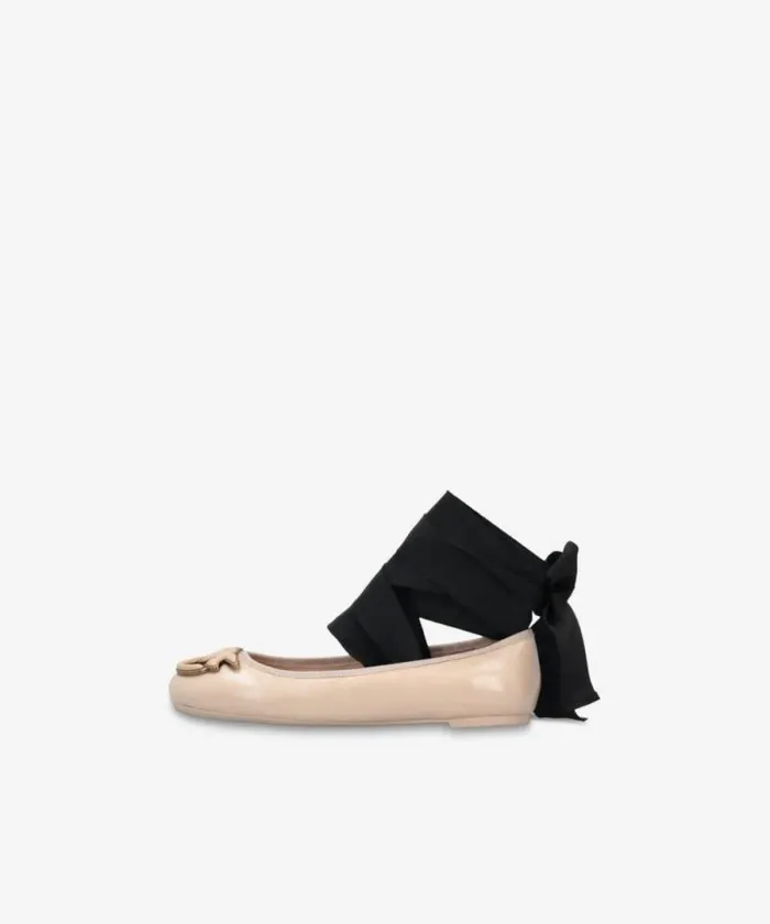 Women Flats Pinko Nappa Leather Ballerinas With Removable Ribbons Vexillum Purple Women Flats Pinko Nappa Leather Ballerinas With Removable Ribbons Vexillum Purple