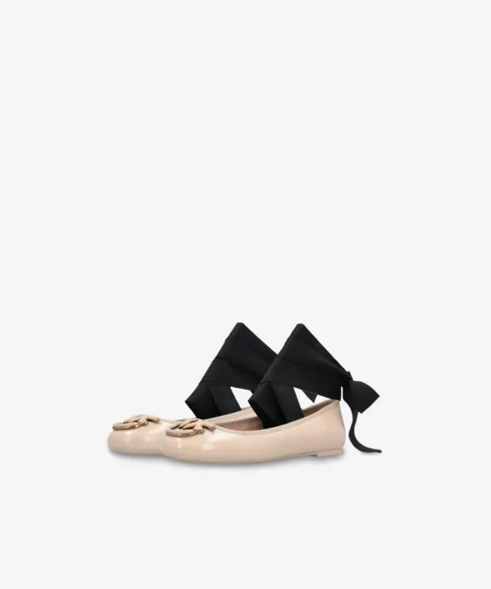 Women Flats Pinko Nappa Leather Ballerinas With Removable Ribbons Vexillum Purple Women Flats Pinko Nappa Leather Ballerinas With Removable Ribbons Vexillum Purple